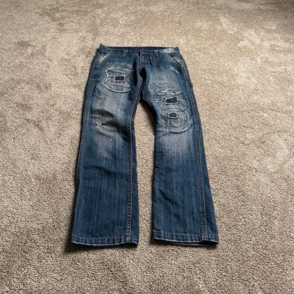 "MENDED" 6-POINT POCKET STRAIGHT LEG DENIM